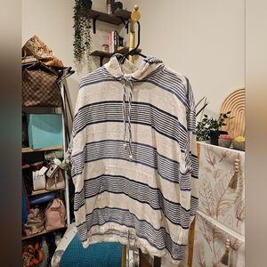 Vintage Striped Hooded Sweater